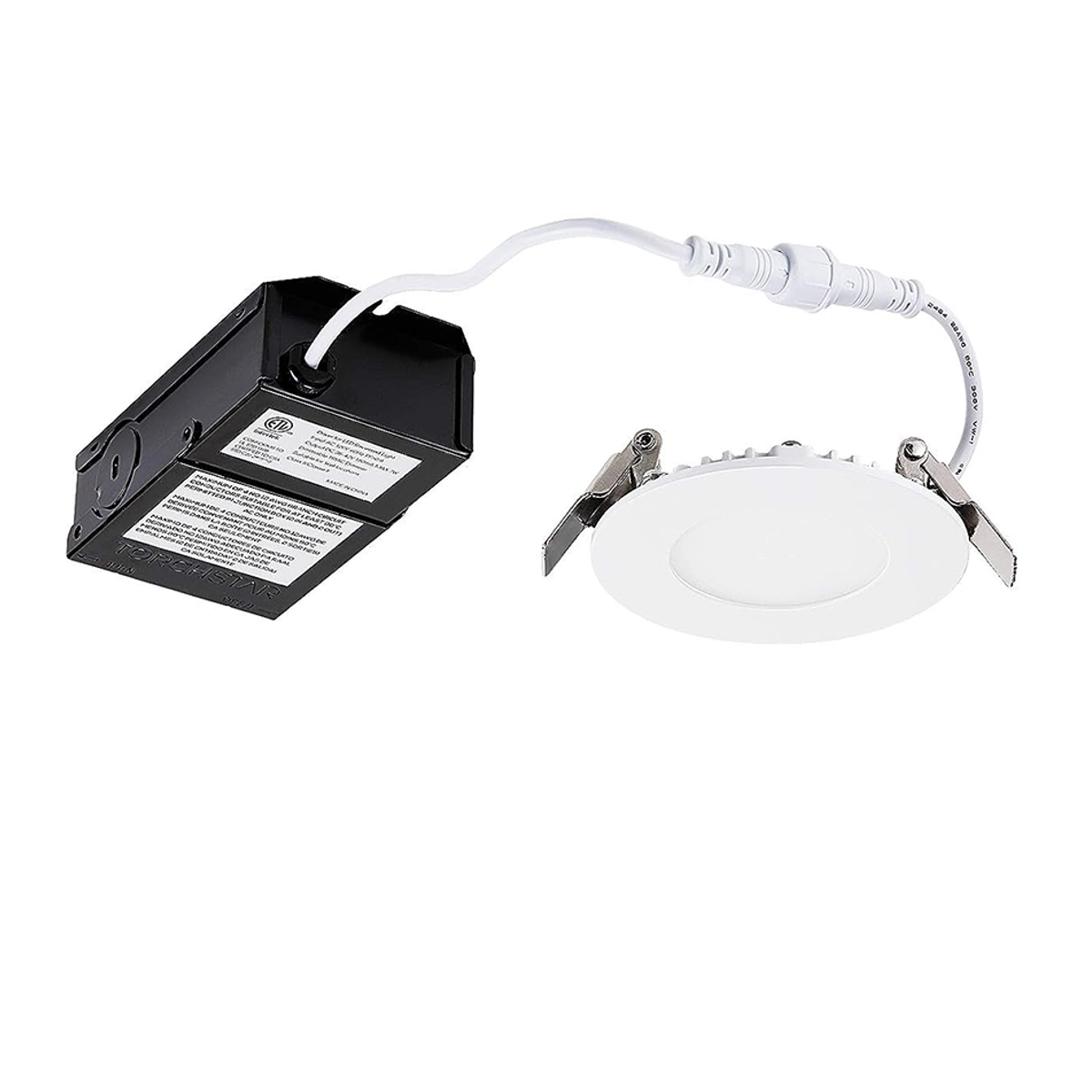 SlimPanel+ 3" Finished Ultra-thin Canless LED Recessed Light - SDL 10W Dimmable 1/2" Thick