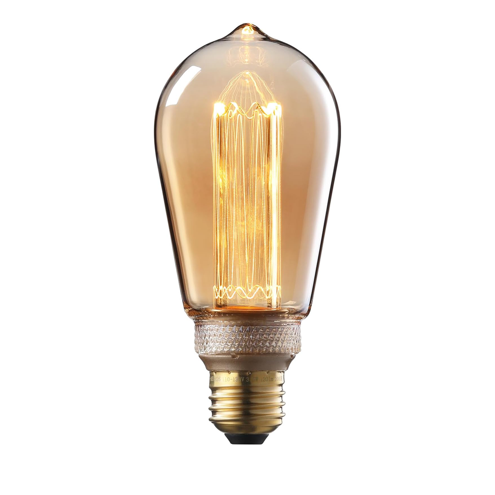 LED ST64 Vintage Edison Bulbs 3.5W, E26 Base