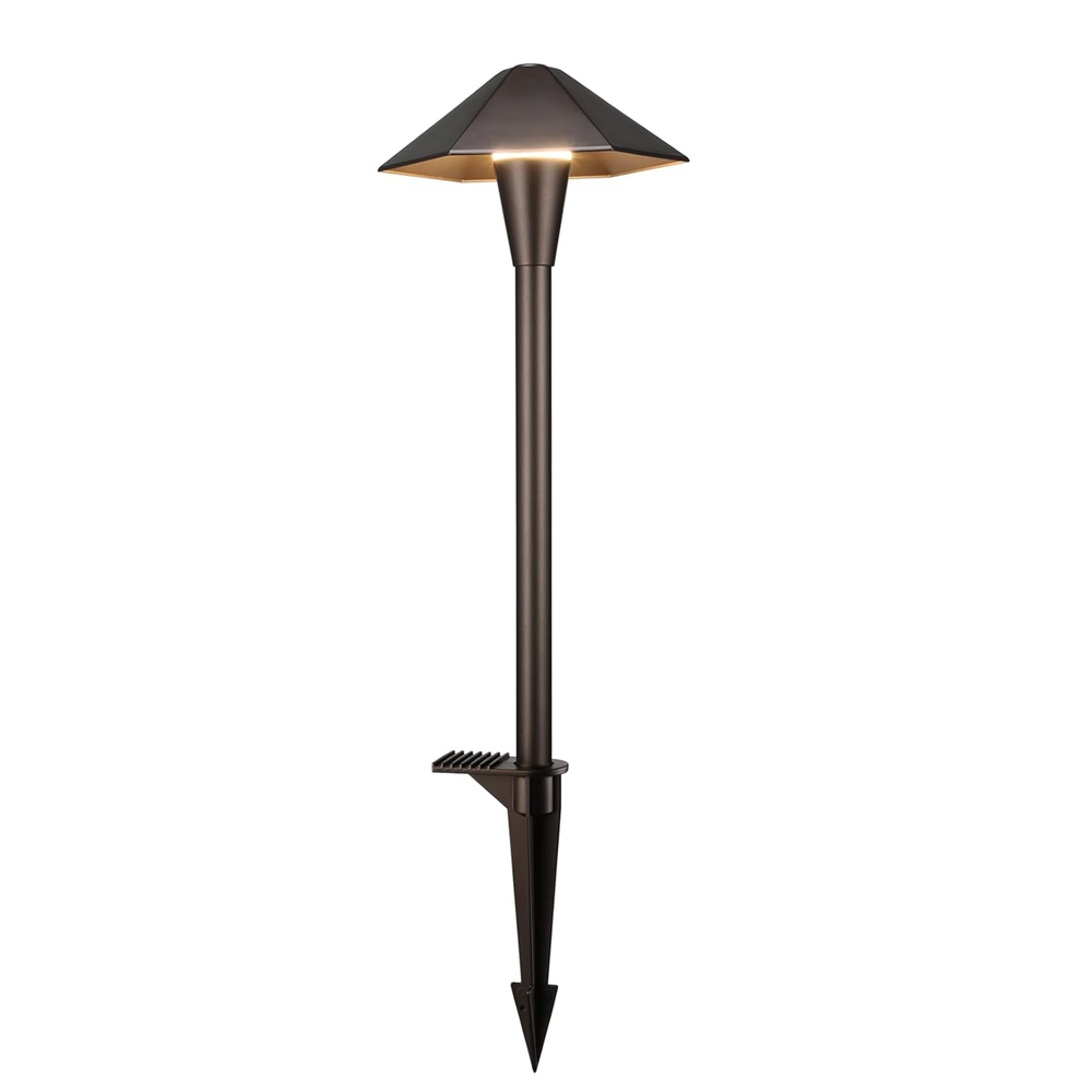 15.5 " LED Path & Area Light with hexagon Cone Shade - 12V - 3CCT