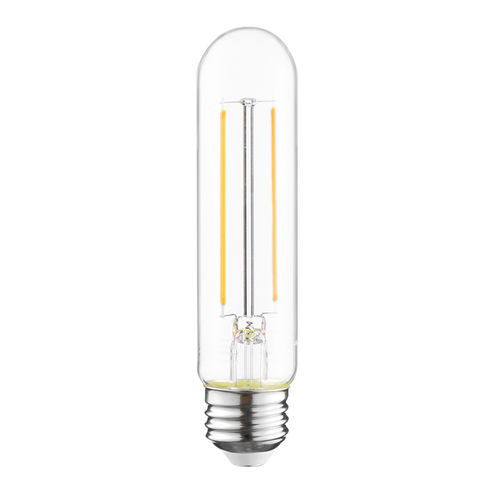 CrystalEra 4W T10 LED Vintage Bulbs - E12 Base - 2700K Soft White