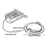 SlimPanel+ 4" Finished Ultra-thin Canless LED Recessed Light - SDL 10W Dimmable 1/2" Thick