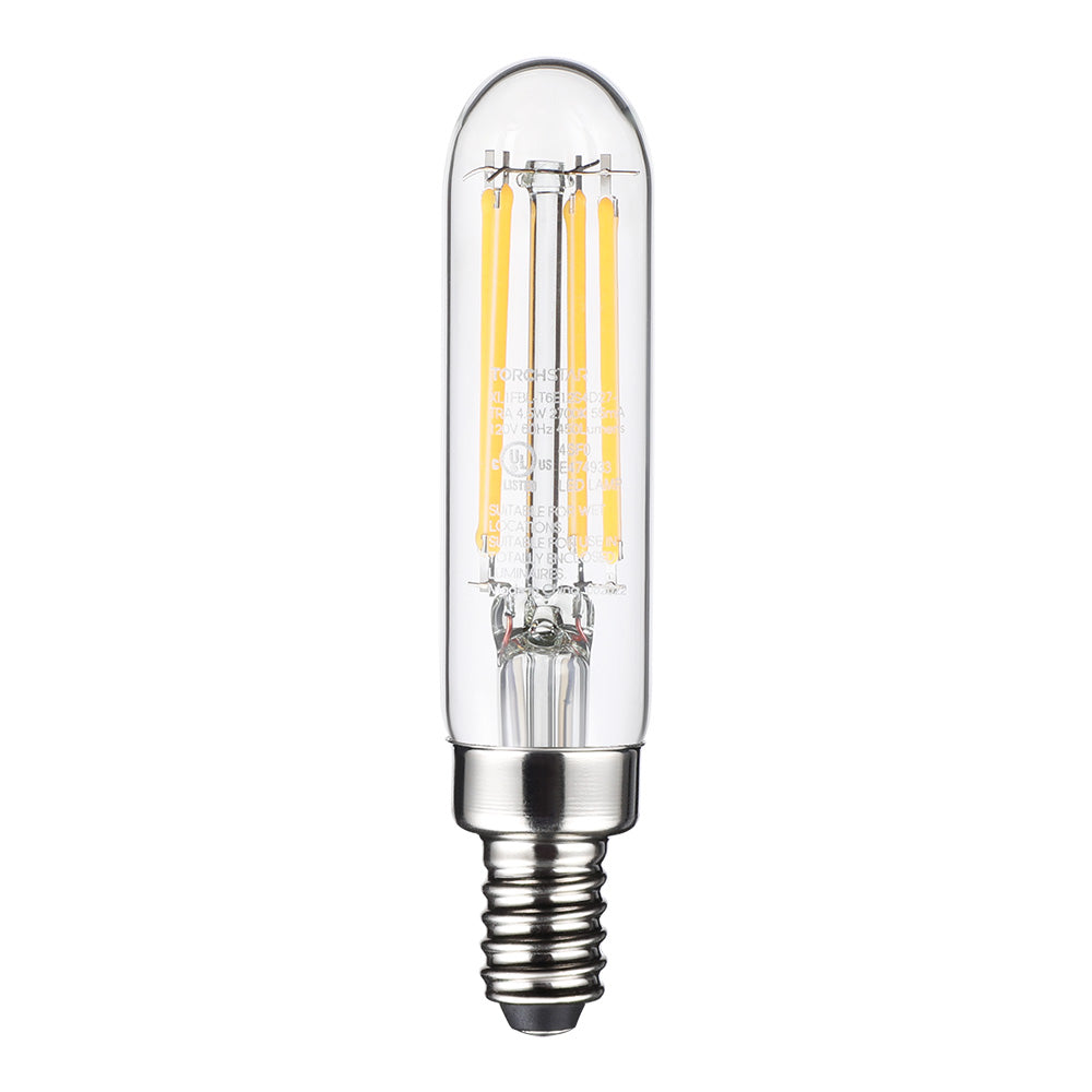 CrystalEra 4.5W T6 LED Vintage Bulbs - E12 Base - 2700K Soft White