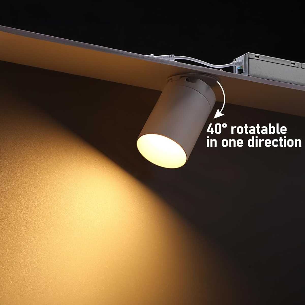 SpectraShine™ 2" 5CCT Directional Recessed Light - White