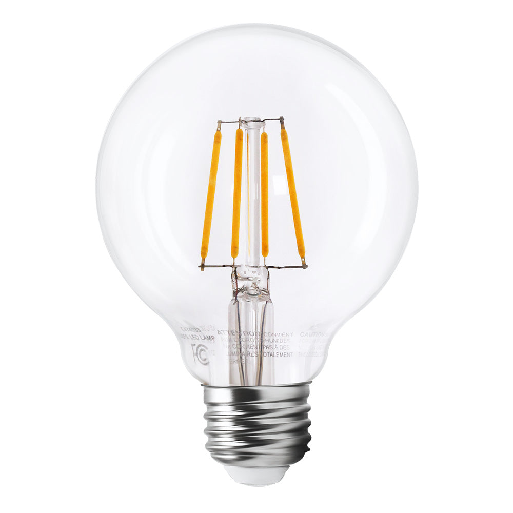 Back Bulbs Classic 4W G25 LED Vintage Bulbs - E26 Base - 2700K Soft White ...