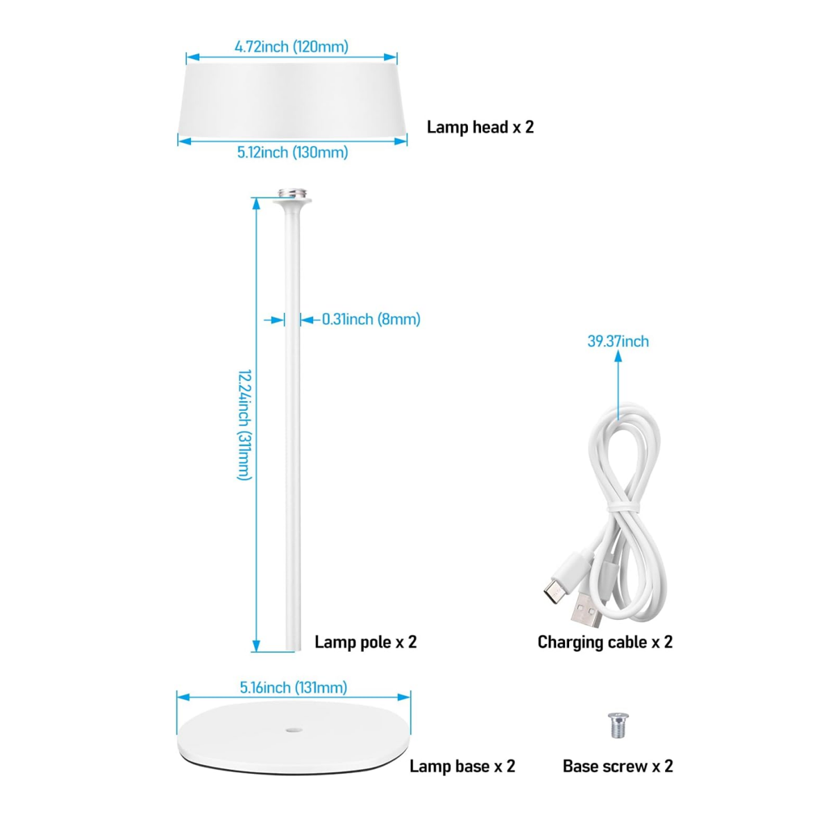 LED Cordless Table Lamp