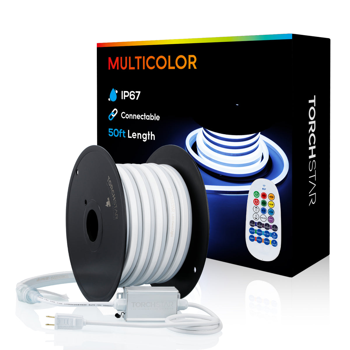 50ft LED Neon Rope Light Outdoor