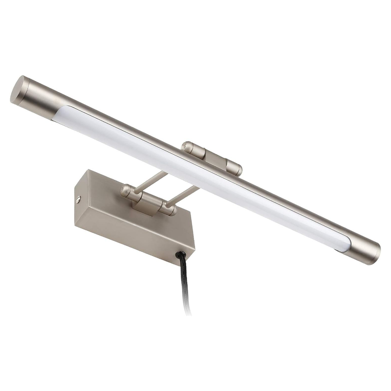 SignatureGlow Satin Nickel Picture Lights - Straight Arm - Single CCT