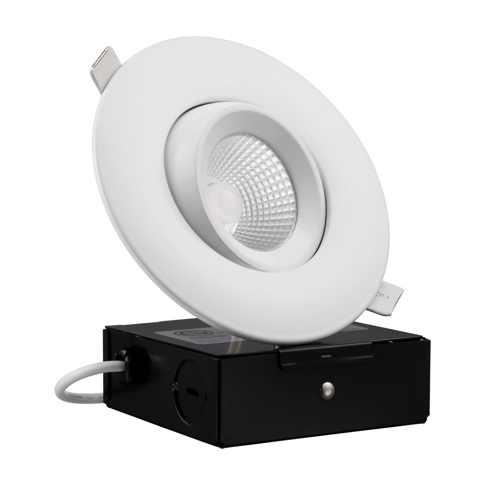 Rotatolux 4" Gimbal Canless LED Recessed Light - DL 12W Dimmable with Narrow Beam Angle