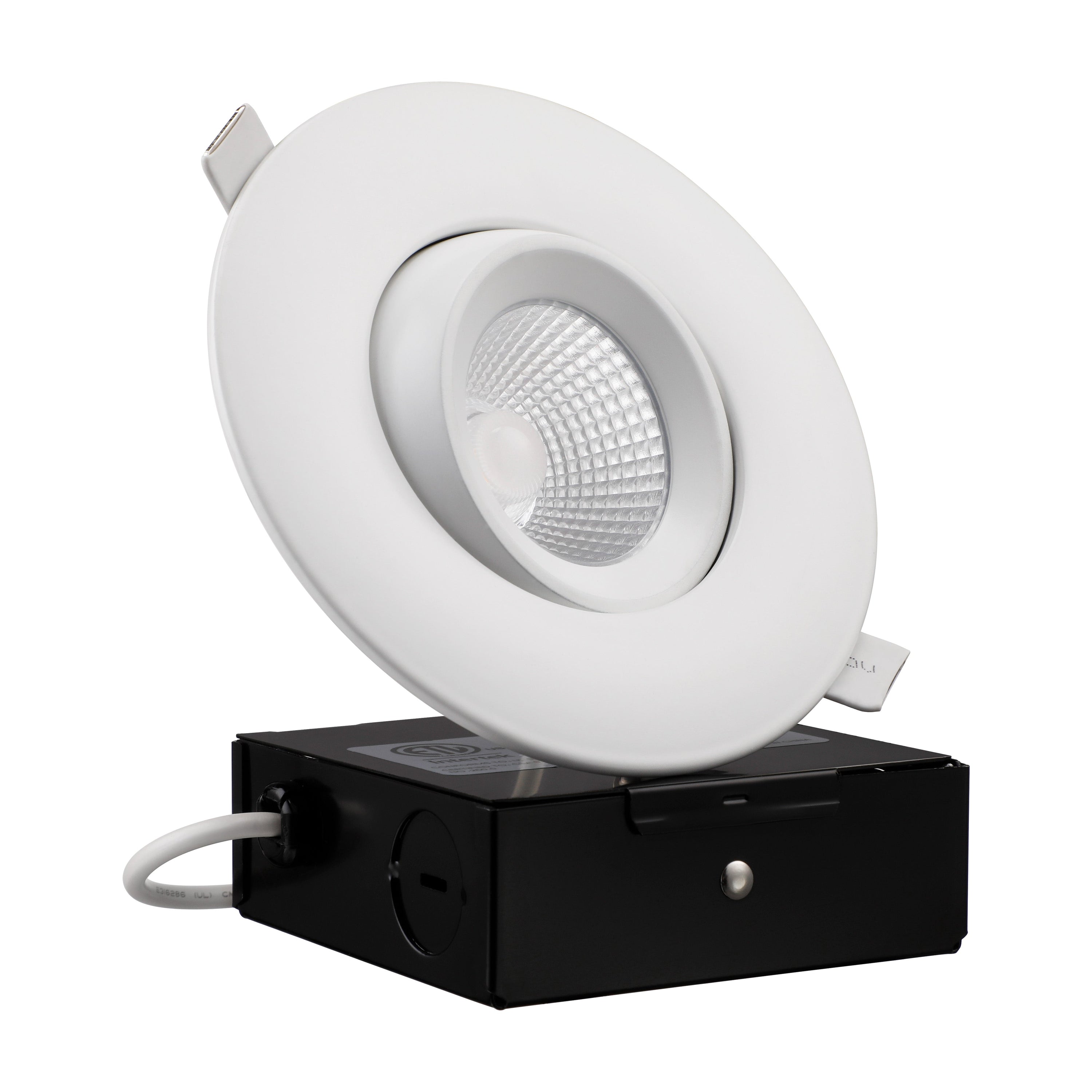 TORCHSTAR Rotatolux 4" Gimbal Canless LED Recessed Light - DL 12W Dimmable with Narrow Beam Angle