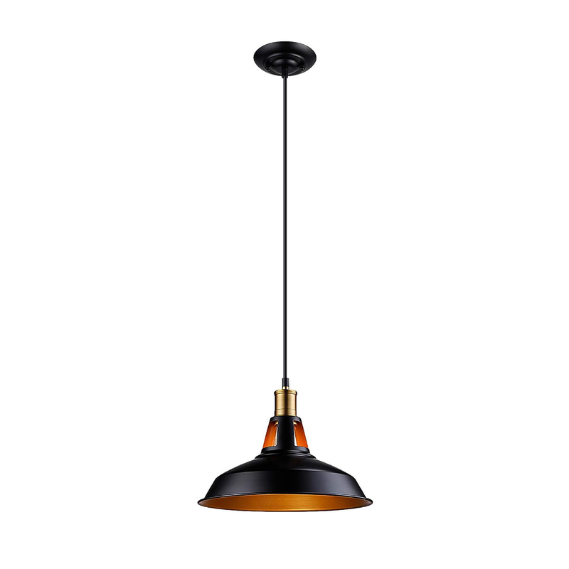 ArtisanGleam Vintage Hanging Pendant - Matt Black