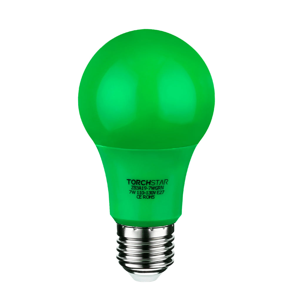 THC 9W A19 Color LED Bulb - Green