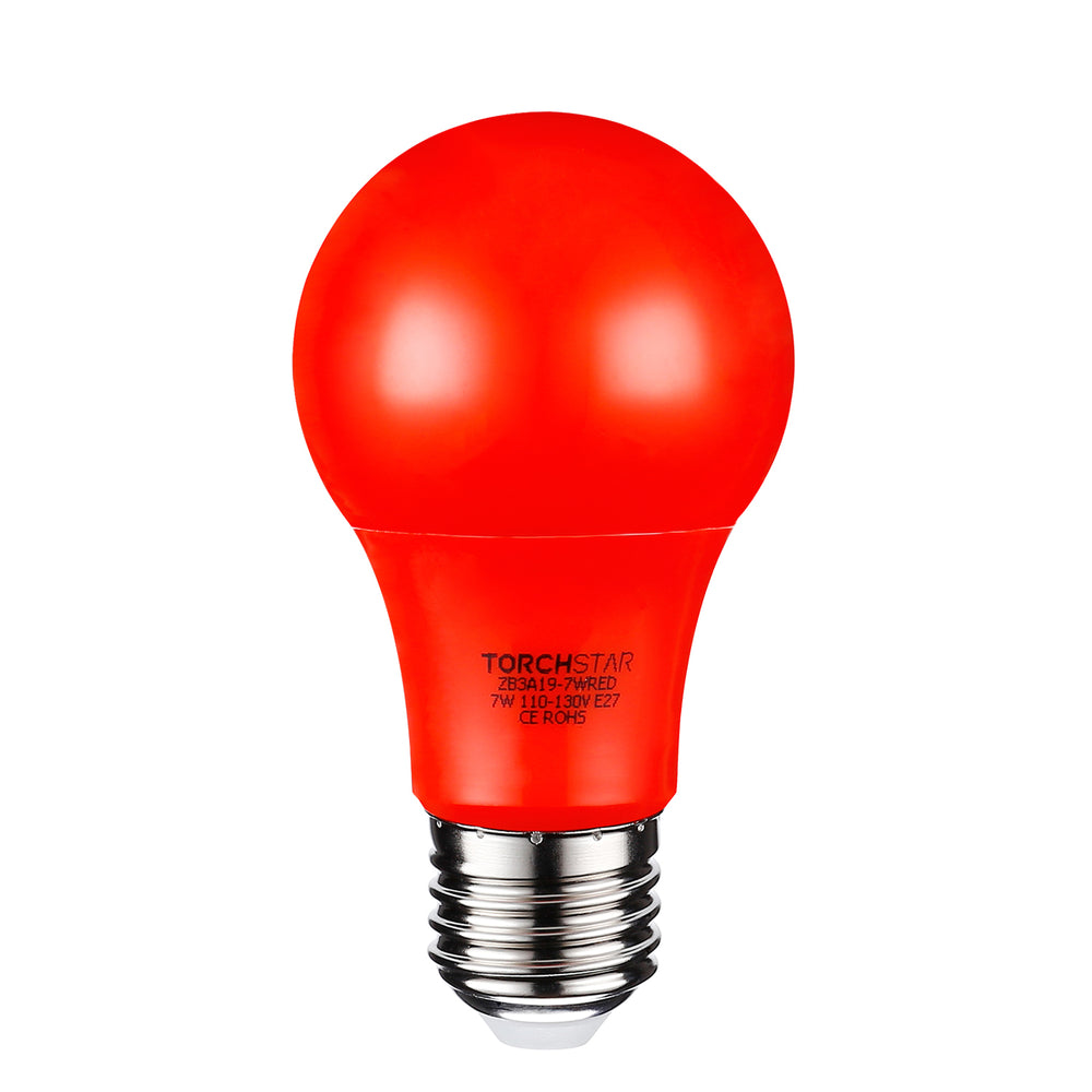 THC 9W A19 Color LED Bulb - Red