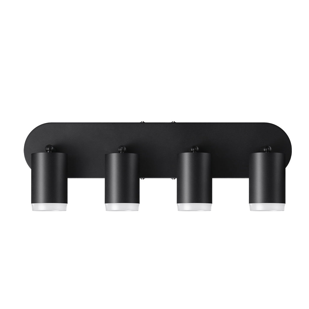LuminCore Smart 4-Head Linear LED Ceiling Spot Lights - Black
