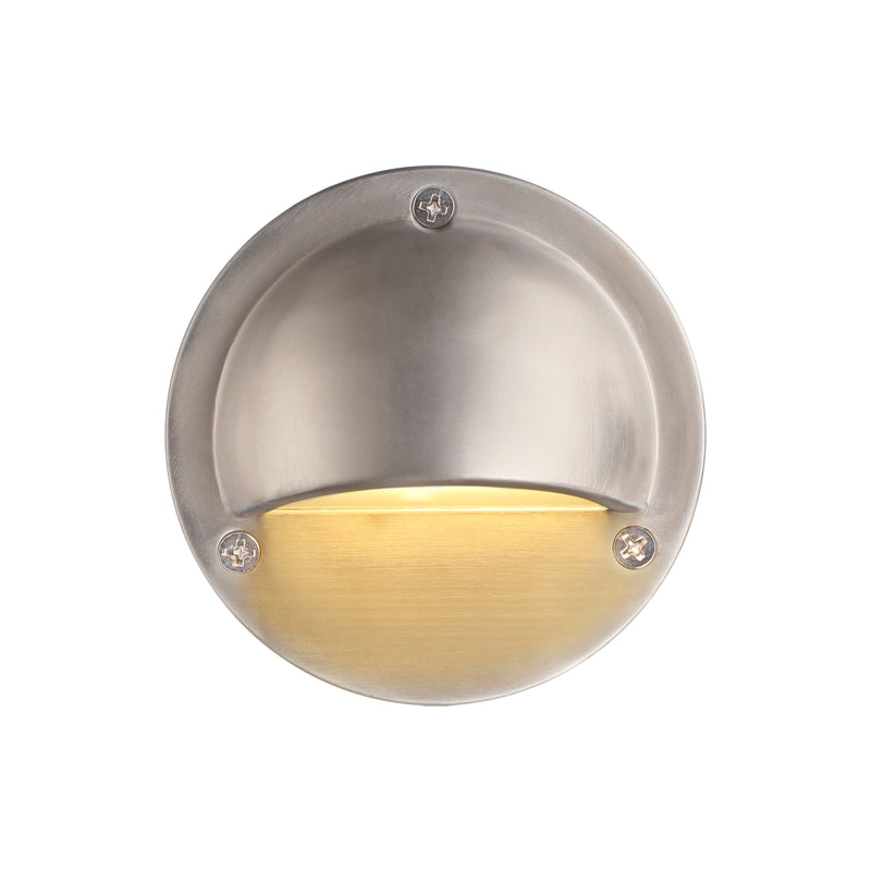 Semisfera 12V Deck & Rail Light - Satin Nickel - 3000K