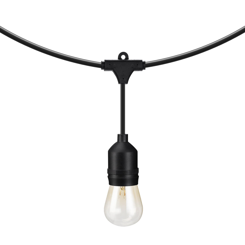 Pro 120V Retro Outdoor String Light - 50 Feet 24 Sockets