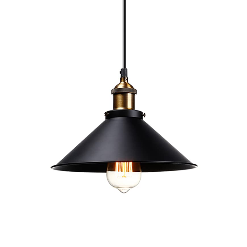 ArtisanCraft Vintage Hanging Pendant - Matt Black