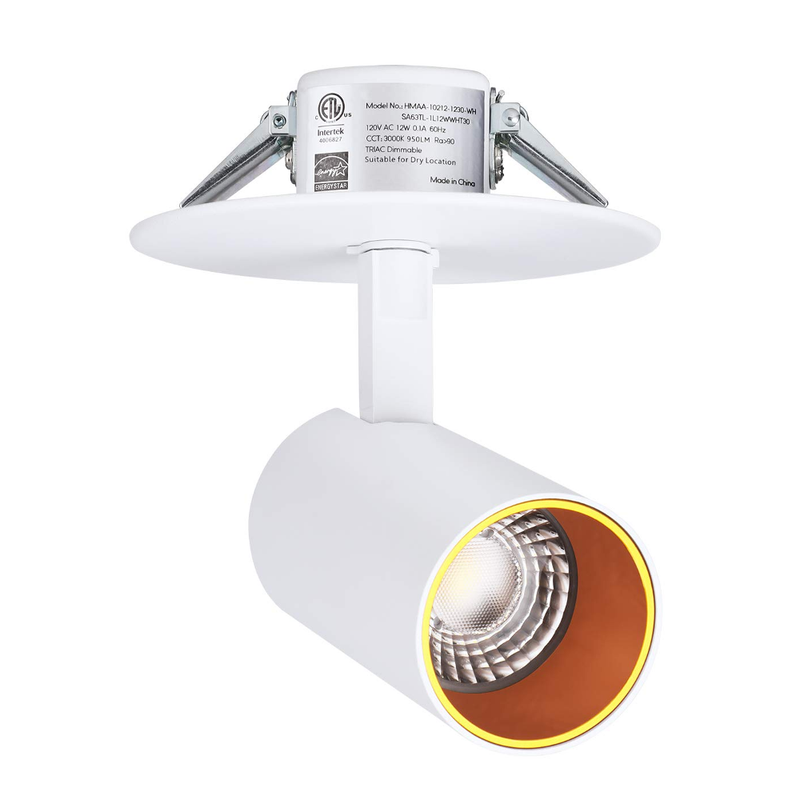 ClipSpot Recessed LED Spot Light - White - 12W - Single CCT