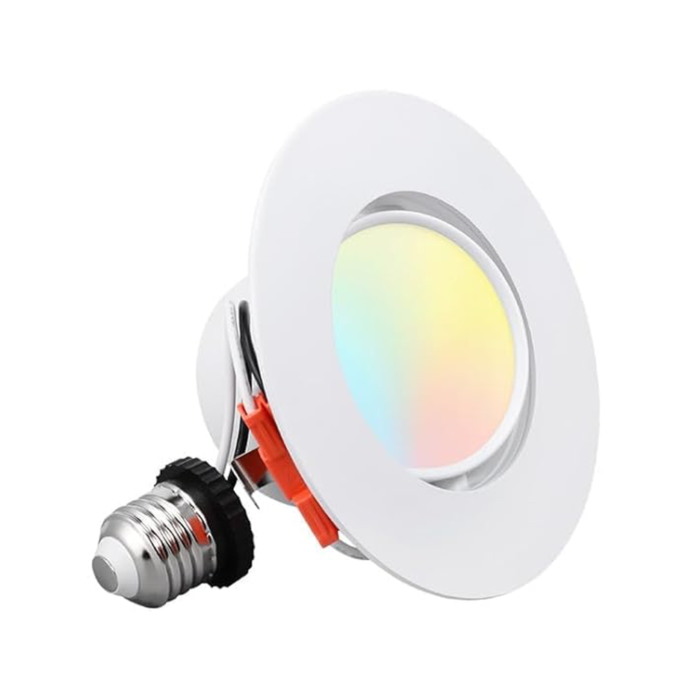 Rotatofit 4" Gimbal Retrofit LED Recessed Lights - DL 10W Dimmable with Wide Beam Angle