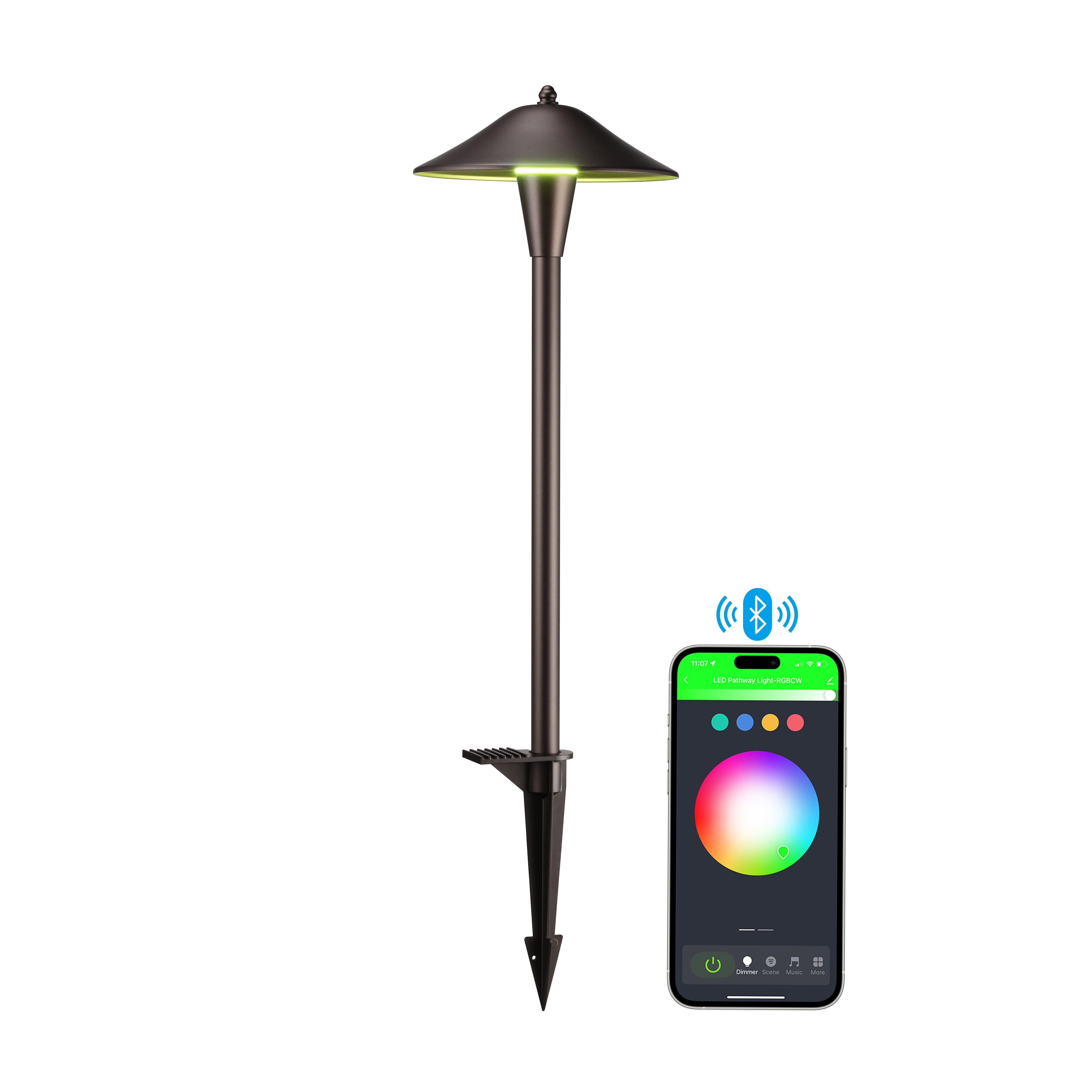 Footpath Rgb XGEN™ Smart LED Path Light - RGB Adjustable Color Temperature ...