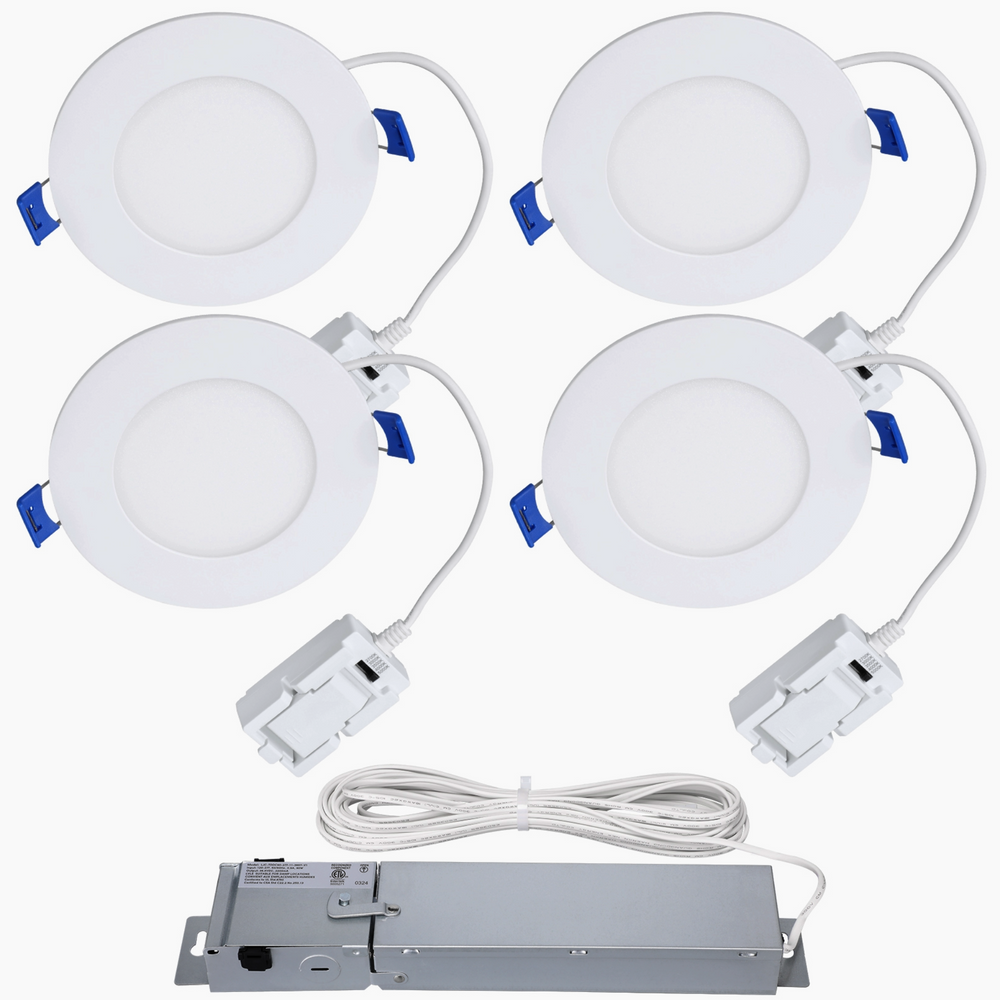5CCT 4 Inch Ultra-Thin LED Recessed Lighting with Junction Box