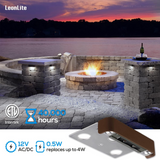 LEONLITE Classic Series 4 Inch Hardscape Lighting Low Voltage LED