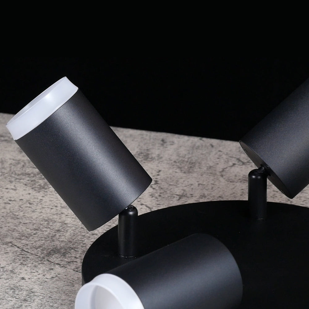LuminCore Smart 4-Head LED Ceiling Spot Lights - Black