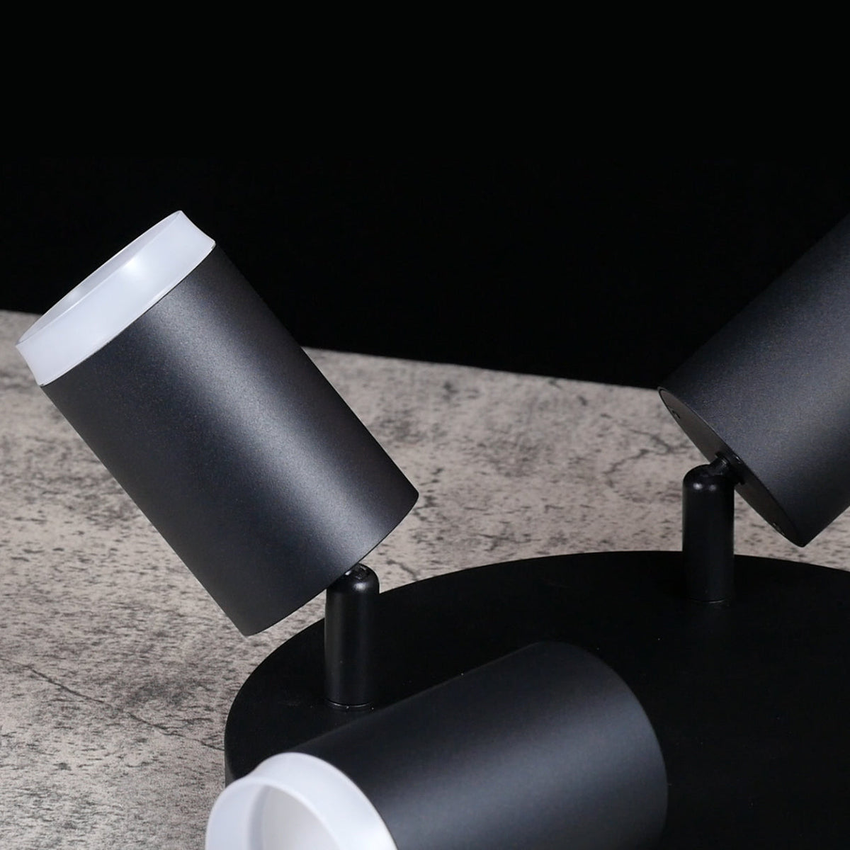 LuminCore Smart 4-Head LED Ceiling Spot Lights - Black