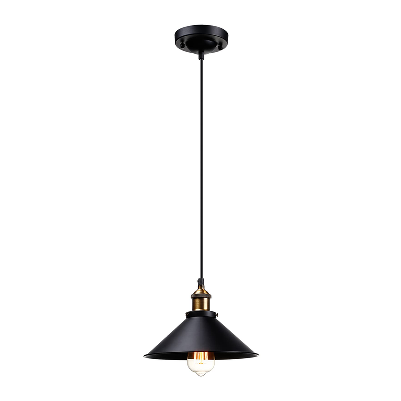 ArtisanCraft Vintage Hanging Pendant - Matt Black