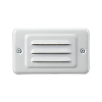 LeonLite® Pro Parallel Pillbox Louvered Step & Deck Light - White - 3000K - LeonLite