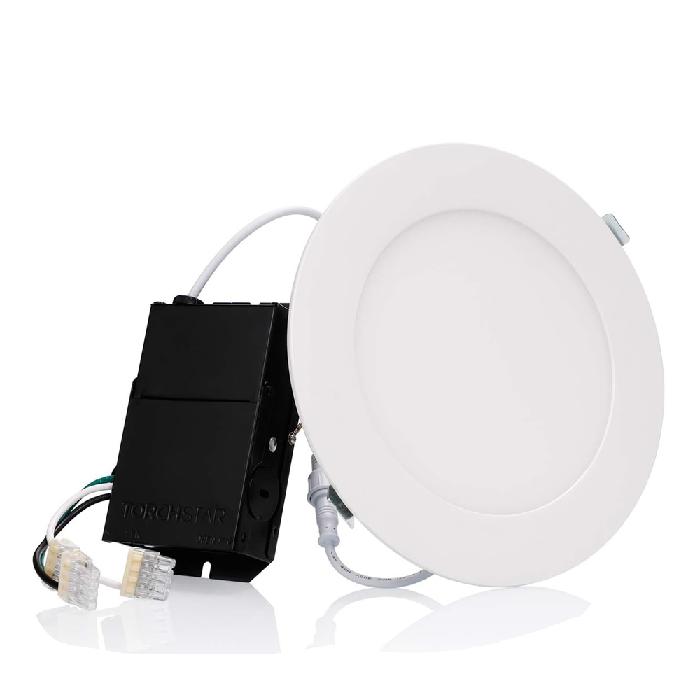 Premium Series 6 Inch Ultra-Thin LED Recessed Light with Junction Box