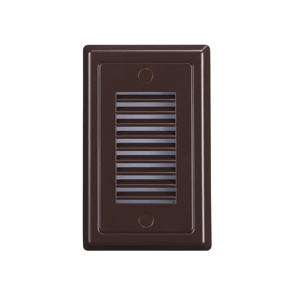 LeonLite® Pro Upright Retro Louvered Step & Deck Light - Black Bronze - 3000K - LeonLite