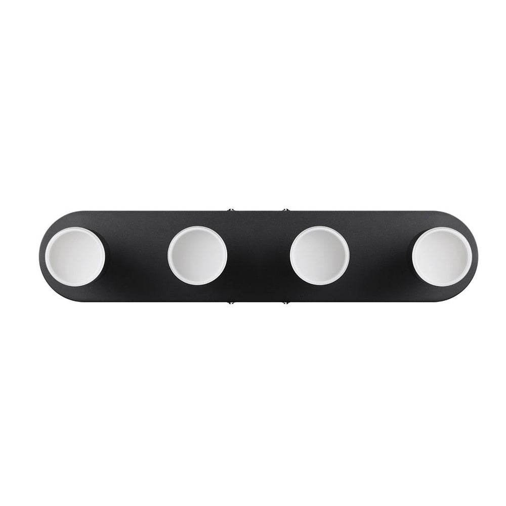 LuminCore Smart 4-Head Linear LED Ceiling Spot Lights - Black