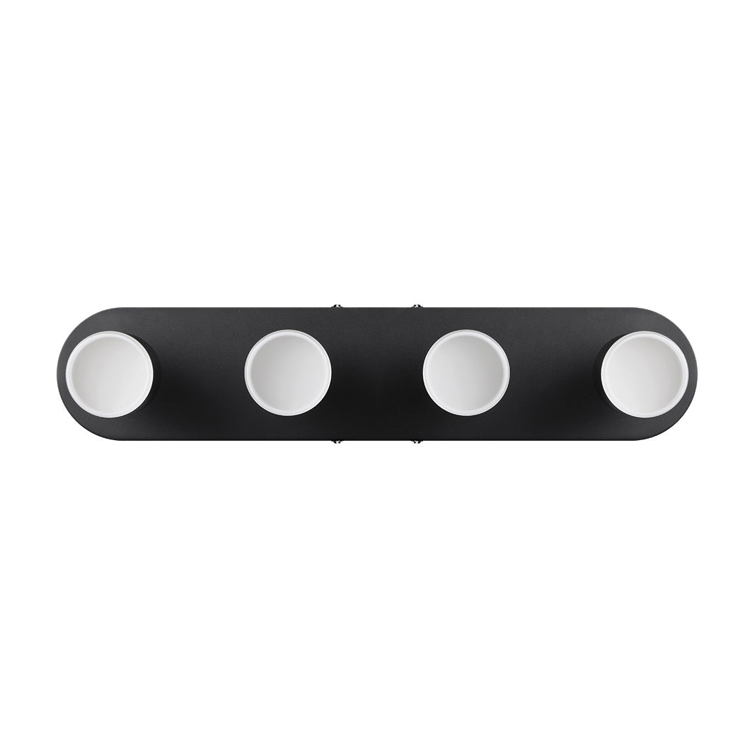 LuminCore Smart 4-Head Linear LED Ceiling Spot Lights - Black