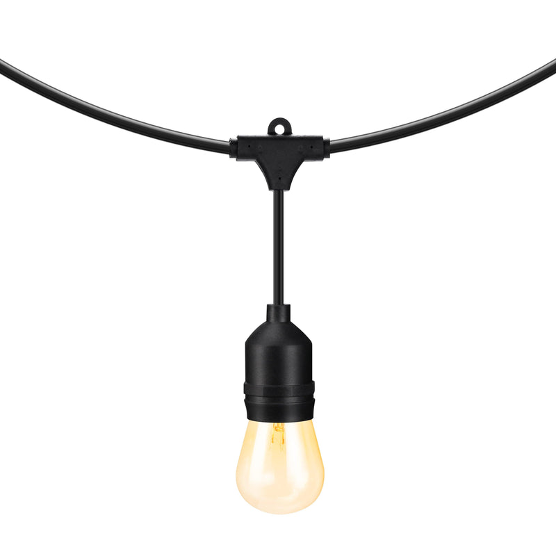 Pro 120V Retro Outdoor String Light - 50 Feet 24 Sockets