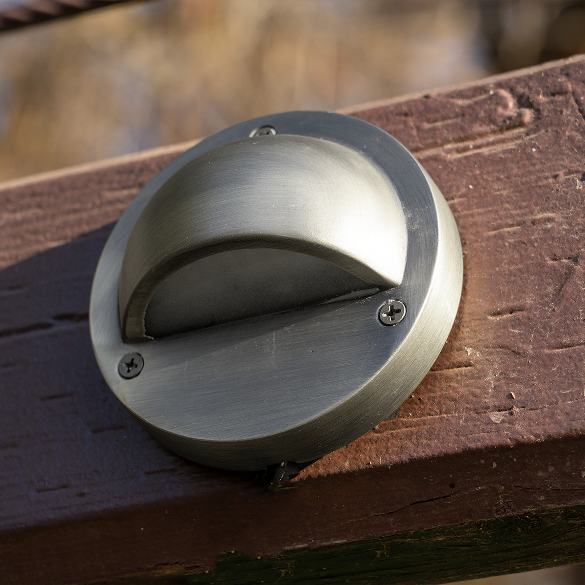 LeonLite® Semisfera Deck & Rail Light - Satin Nickel - 3000K - LeonLite 3