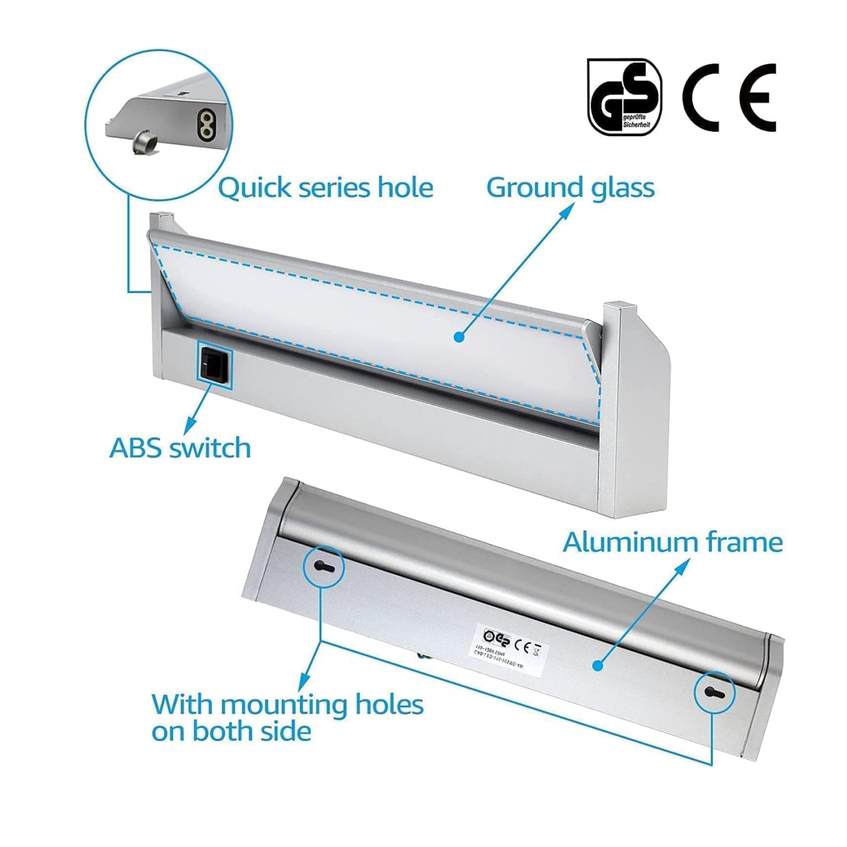 TORCHSTAR Under Cabinet Lights LED Swivel 14 Inch