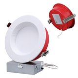 FlameGuard™ 6" Fire-rated Glare-free Canless LED Recessed Lights - DL 15W Dimmable Tested w/ UL263 ASTME119 CAN ULC S101