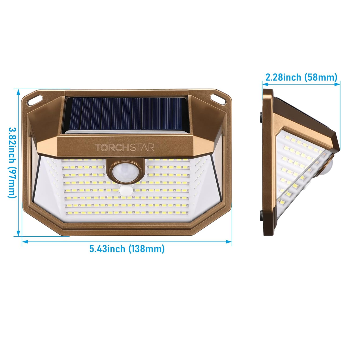 TORCHSTAR Outdoor LED Solar Powered Motion Sensor Light