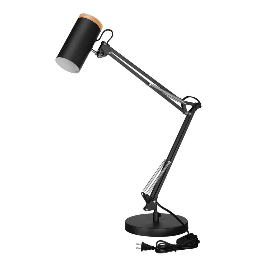 Oversized Swing Arm Table Lamp - Lamp Ready E26 Base - White