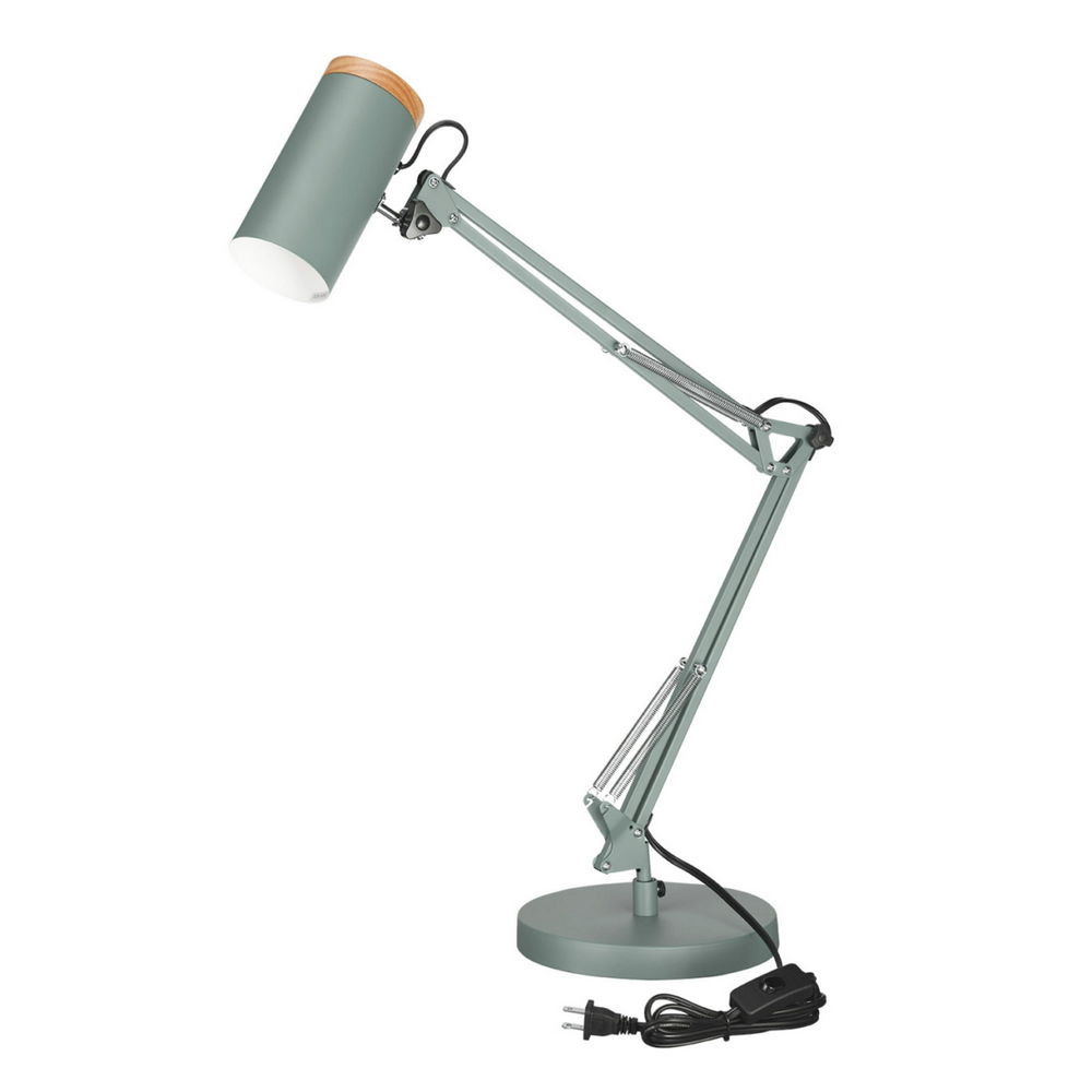 Oversized Swing Arm Table Lamp - Lamp Ready E26 Base - White