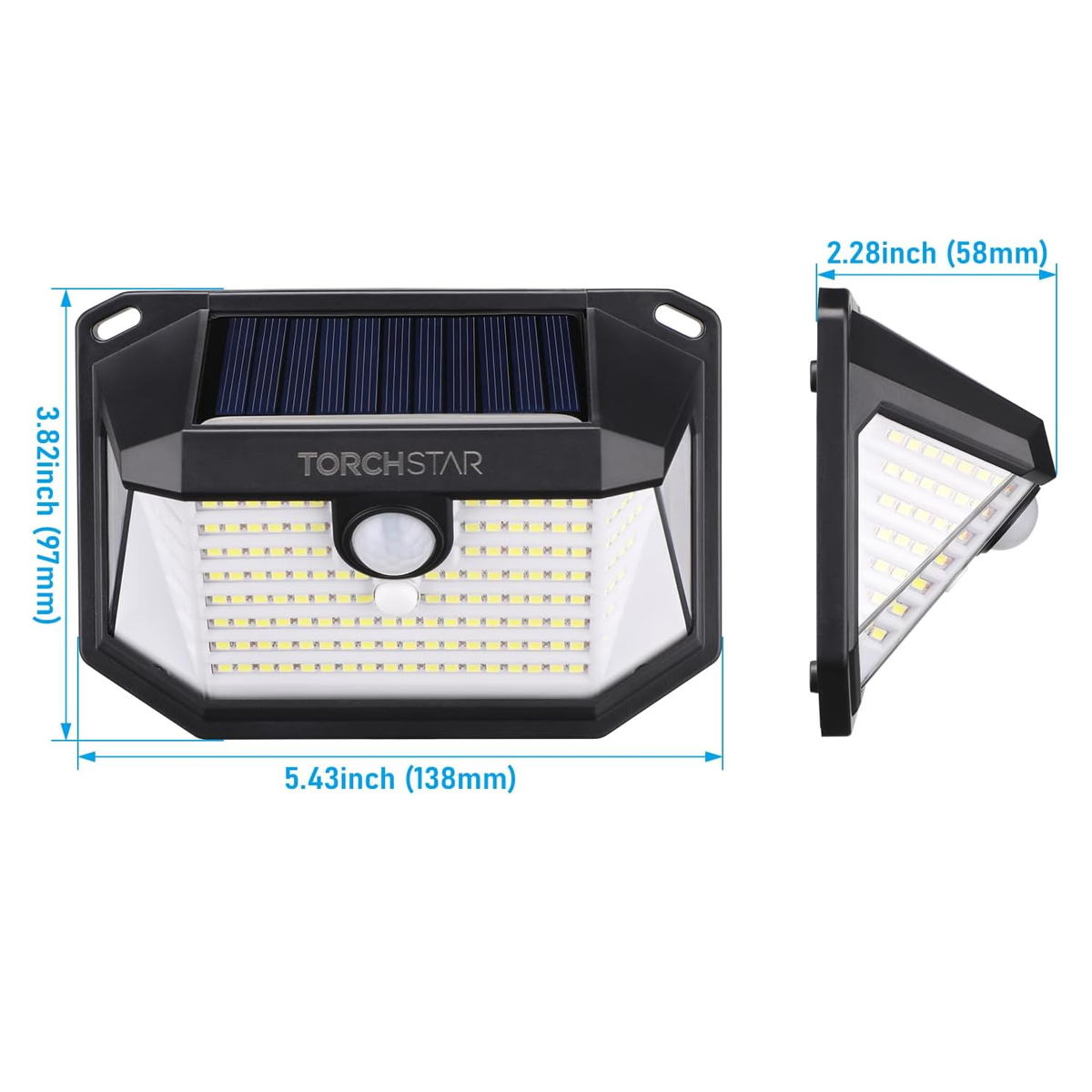 TORCHSTAR Solar Motion Sensor Lights Outdoor