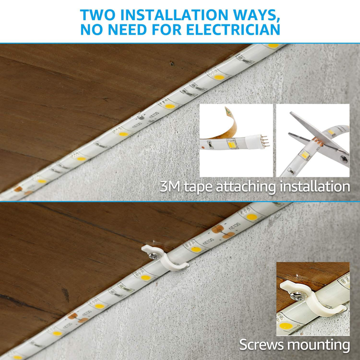 TORCHSTAR 16.4 ft LED Strip Lights