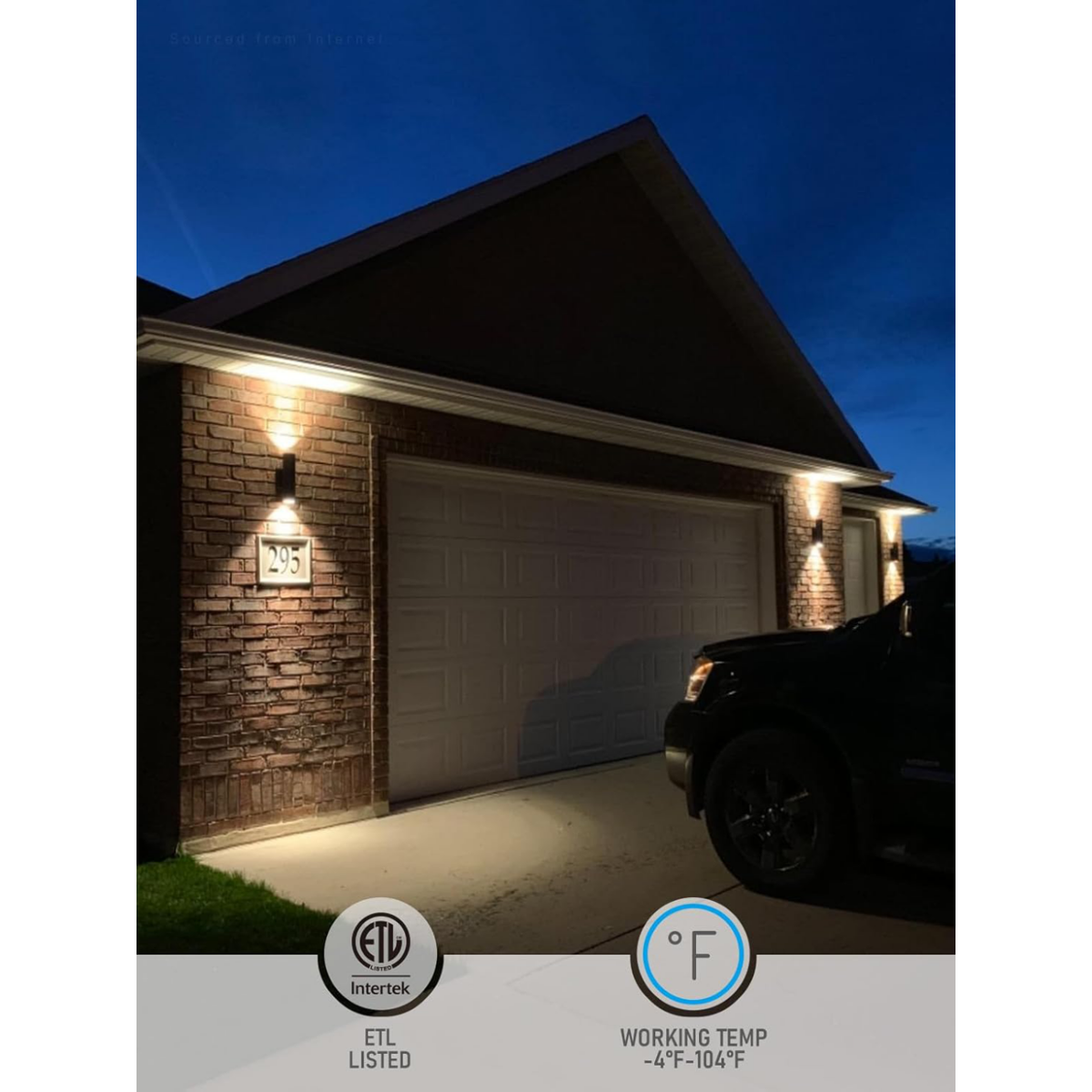 TORCHSTAR Modern Outdoor Cylinder Wall Lights