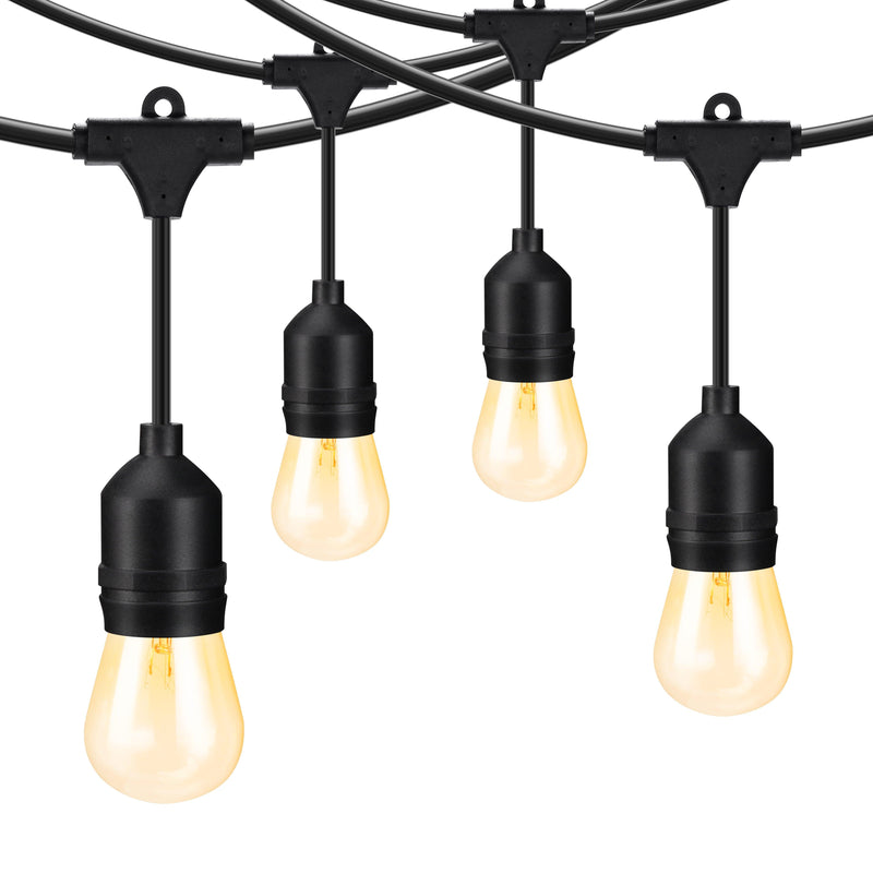 Pro 120V Retro Outdoor String Light - 50 Feet 24 Sockets