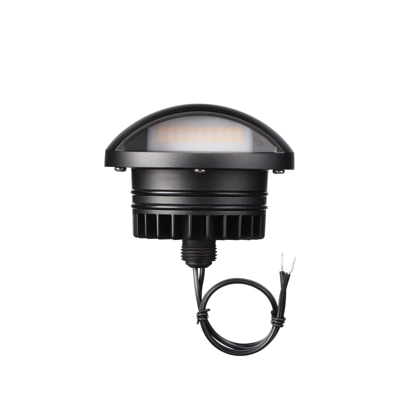 Crescente In-Grade Well Light - Black - 3000K