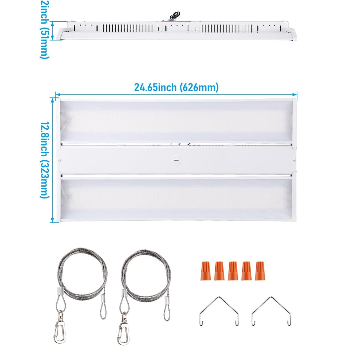 LEONLITE LED Linear High Bay Light 2FT