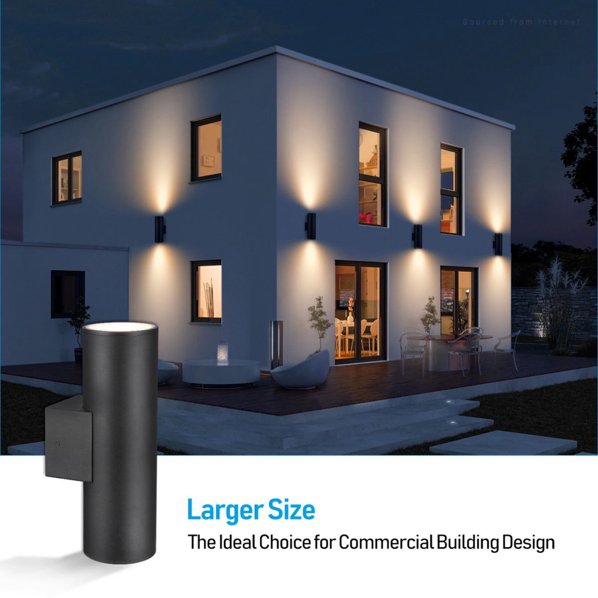 TORCHSTAR 5CCT 6 Inch Architectural LED Up Down Wall Light