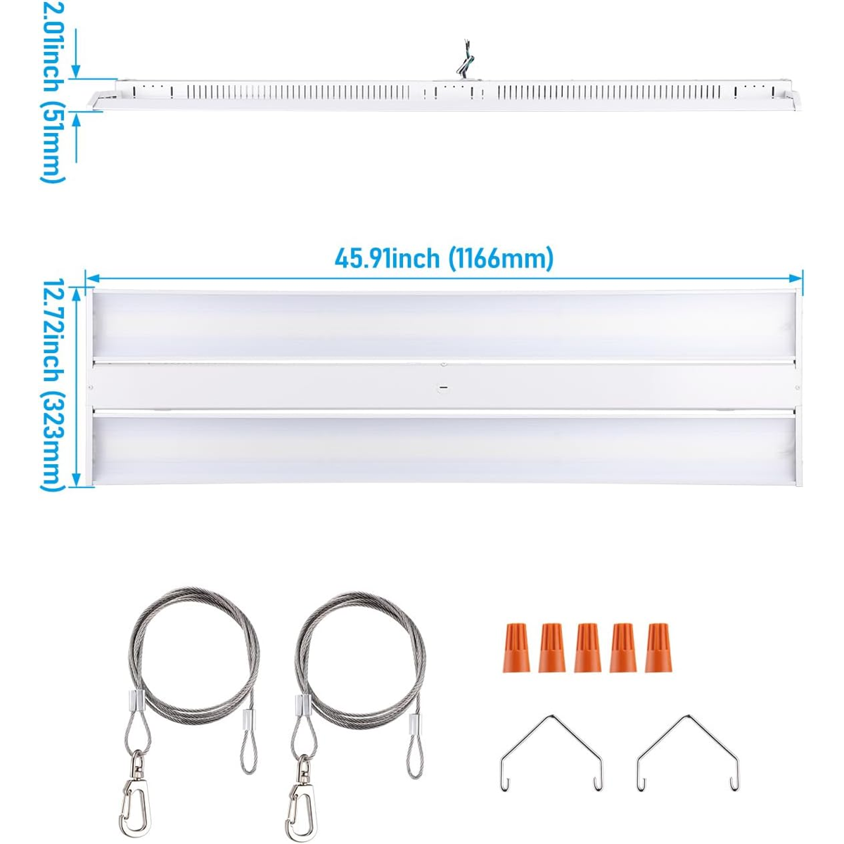 LEONLITE LED Linear High Bay Light 4FT