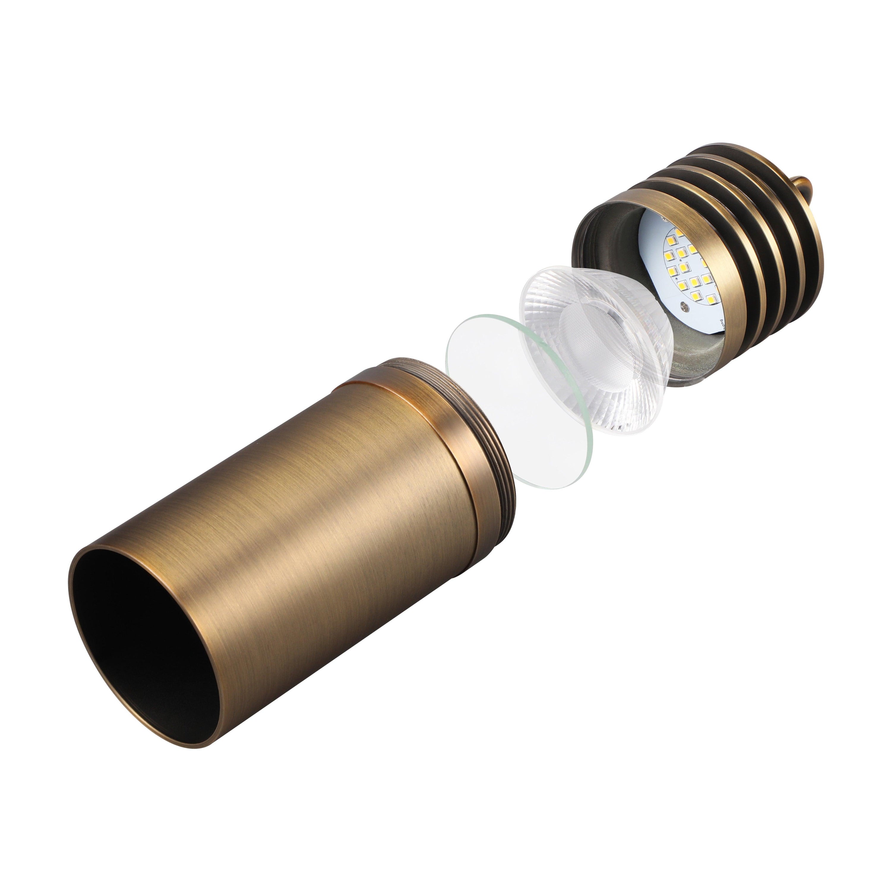 LeonLite® Cilindrico Outdoor Pendant & Patio Light - Brass Yellow - 2700K - LeonLite