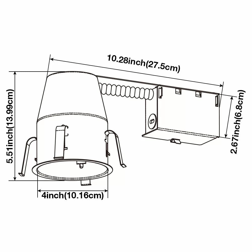 RefineGlow 4" Remodeling Recessed Light Housing - TP24 Connector ...